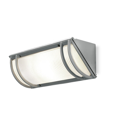 Applique moderno PAN International ANGOLO EST142 E27 LED IP44 lampada parete soffitto alluminio esterno