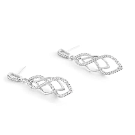 Stroili -  Orecchini Pendenti Silver Shine Argento Rodiato Cubic Zirconia