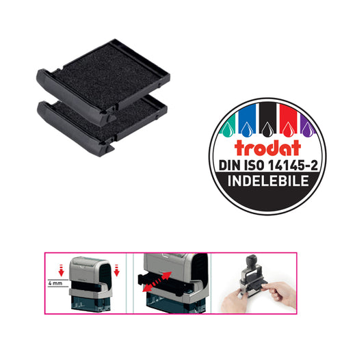 Blister Da 2 Tamponi 6/9430 Nero Trodat
