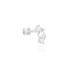 Stroili - Orecchino  Piercing Tragus Helix Conch Bon Ton Oro Bianco Cubic Zirconia