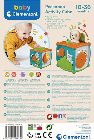 Clementoni - Baby Peekabo Activity Cube 17672