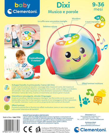 Baby Clementoni - Dixi Musica e Parole Smart Speaker 17735