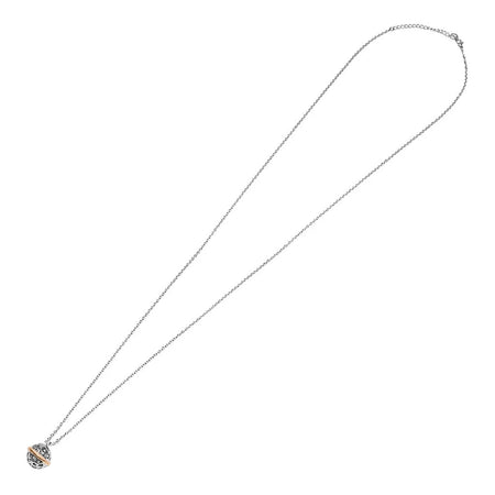 Stroili - Collana Chiama Angeli Lady Code Acciaio Bicolore Bianco / Rosa