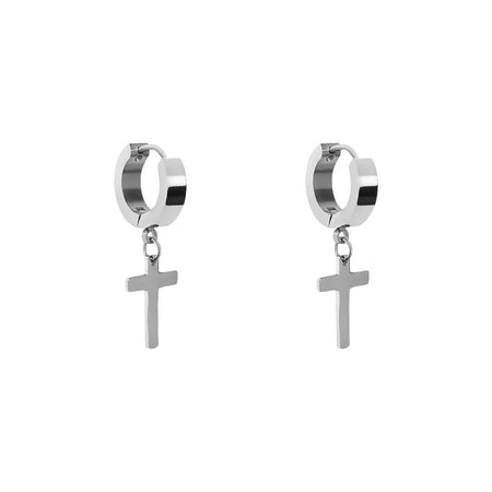 Stroili - Orecchini A Cerchio Man Code Acciaio