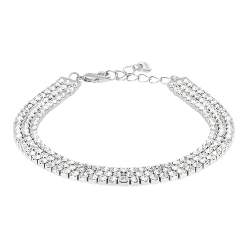 STROILI - Bracciale Tennis Romantic Shine Metallo Cristallo