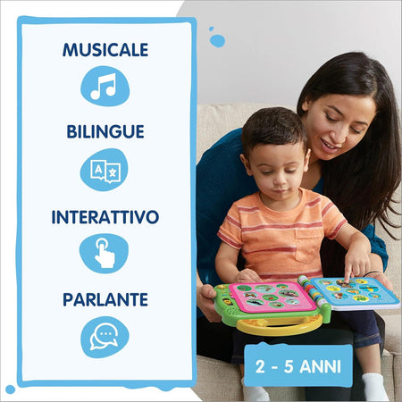 Vtech - Libro illustrato bilingue 100 animali