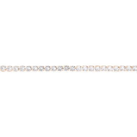 Stroili - Bracciale Tennis Romantic Shine Metallo Rosa Cristallo