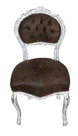 Biscottini Biscottini Sedia Poltroncina Stile Luigi XVI Legno Faggio 42x45x90 Alcantara