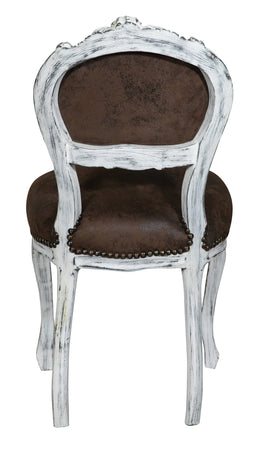 Biscottini Biscottini Sedia Poltroncina Stile Luigi XVI Legno Faggio 42x45x90 Alcantara