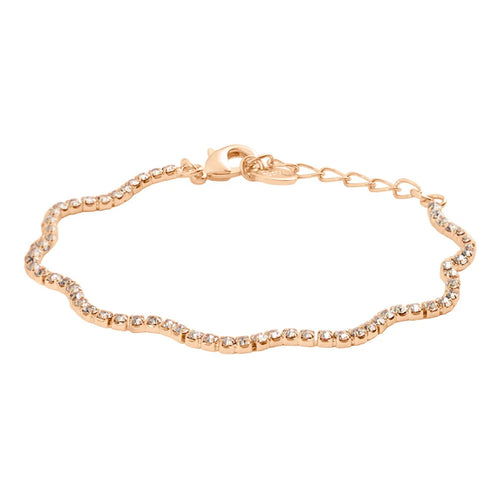 Stroili - Bracciale Romantic Shine Ottone Rosa Cristallo