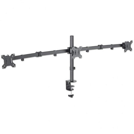 Supporto da Scrivania per 3 Monitor 13-27'' con Morsetto