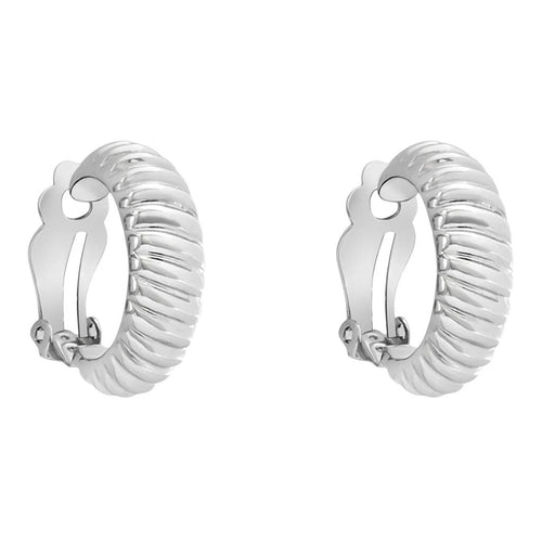 Stroili - Orecchini A Cerchio Lady Code Acciaio