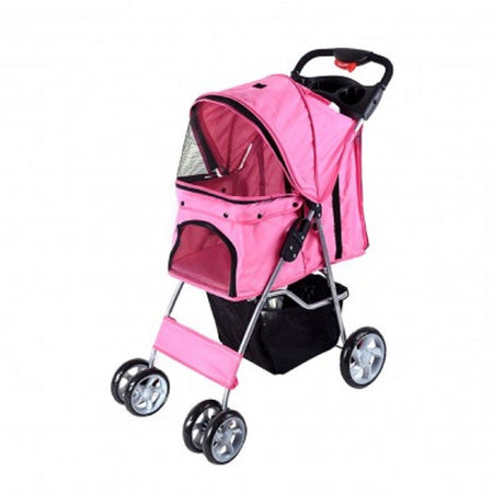 Passeggino Per Cani Cane Pieghevole Buggy Trasportino Con Zip Traspirante Lavabile