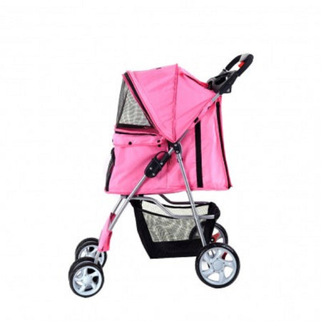 Passeggino Per Cani Cane Pieghevole Buggy Trasportino Con Zip Traspirante Lavabile