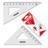 Coppia Squadra Profil Alluminio 12Cm 45 60 Arda