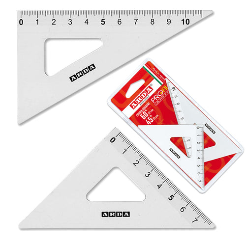 Coppia Squadra Profil Alluminio 12Cm 45 60 Arda