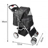 Passeggino Per Cani Cane Pieghevole Buggy Trasportino Con Zip Traspirante Lavabile