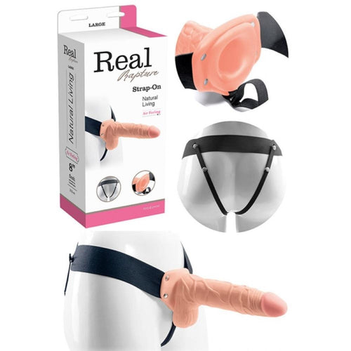 Strap-On Real Rapture 8 con Funzione di Vibrazione
