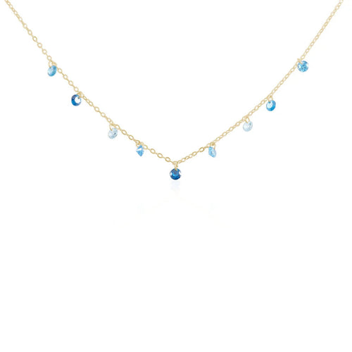Stroili - Collana Multi Punto Luce Golden Dream Placcato Oro Giallo Cubic Zirconia