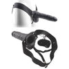 Strap-On Real Rapture 8 Black con Funzione di Vibrazione
