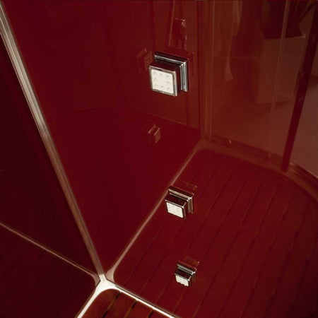 Cabina doccia multifunzione semicircolare con idromassaggio 90x90 Smeralda