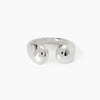 Mabina -   Anello chunky aperto in argento Buonumore