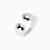 Mabina -   Anello chunky aperto in argento Buonumore
