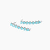 Mabina - Orecchini tennis con fusion stone glass azzurro NON SARÀ UN'AVVENTURA