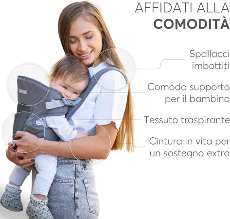 KikkaBoo - Marsupio Neonato Myra 0-36 m