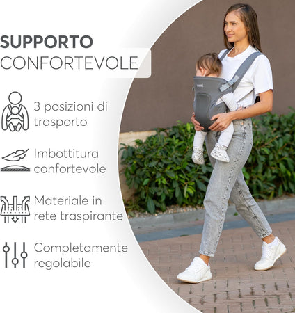 KikkaBoo - Marsupio Neonato Myra 0-36 m