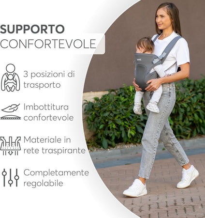 KikkaBoo - Marsupio Neonato Myra 0-36 m