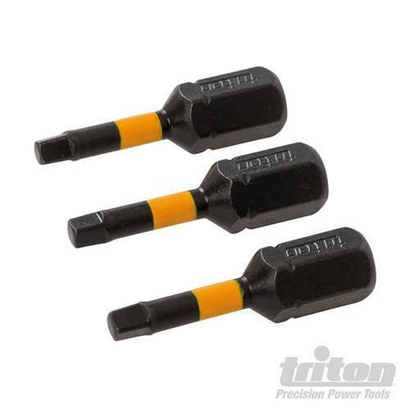 3 pz Punte inserti S2 ad impatto a taglio per cacciavite avvitatori in acciaio Triton