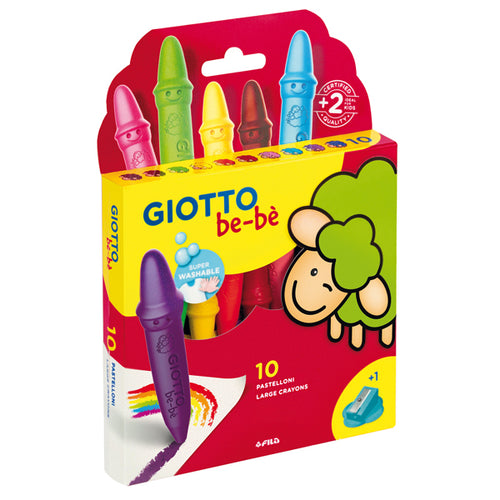 Astuccio 10 Superpastelloni A Cera Giotto Bebe'