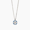 2jewels - Collana uomo in acciaio 316L PVD blu Cristalli