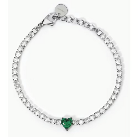 2Jewels -  Bracciale in acciaio 316L zirconi