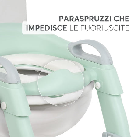 Kikkaboo - Riduttore WC bambini con scaletta LEA