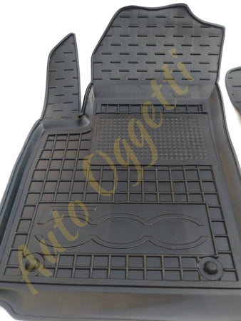 Tappetini di gomma per Fiat 500 (2007+...)