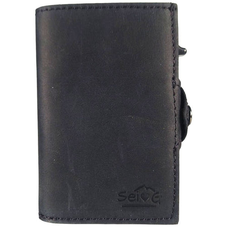 Sei G portacarte safe magnetic royal con custodia in pelle nera