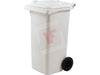 BIDONE BIDONI QUADRI CON RUOTE PER RIFIUTI 240LT CM. 73x58xH106 - 4 COLORI