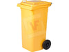 BIDONE BIDONI QUADRI CON RUOTE PER RIFIUTI 240LT CM. 73x58xH106 - 4 COLORI