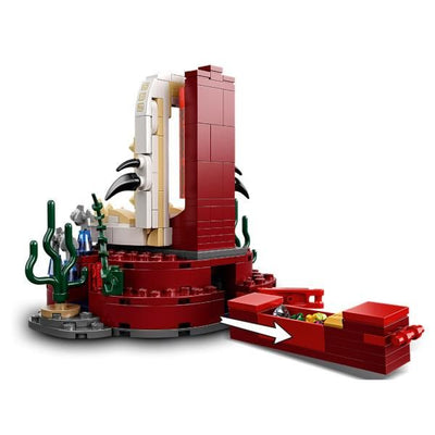 Lego marvel 76213 la stanza del trono di re namor, film supereroi black panther, sottomarino giocattolo, giochi per bambini