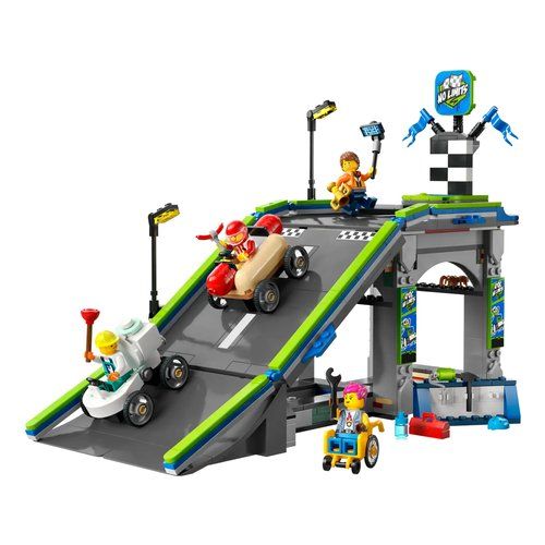 Nessun limite: gara sulla pista a rampe lego 60460 city great vehicles