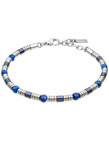 Zancan - Bracciale Uomo in acciaio e lapislazzulo