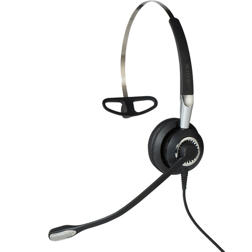 Jabra 2406-820-204 cuffia e auricolare cablato passanuca, a clip, a padiglione ufficio nero, argento