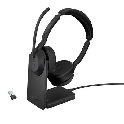 Jabra 25599-999-989 cuffia e auricolare con cavo e senza cavo a padiglione ufficio bluetooth base di ricarica nero