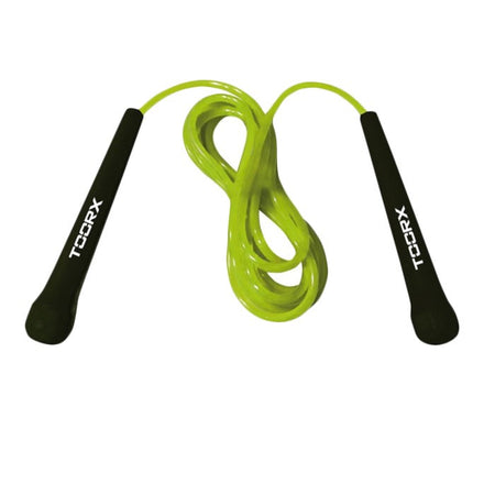 Corda da Salto Veloce Toorx in PVC Verde Lime-Nero