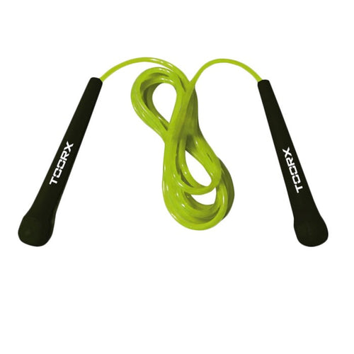 Corda da Salto Veloce Toorx in PVC Verde Lime-Nero