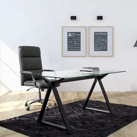 Sedia da ufficio presidenziale "Queensland" Poltrona ergonomica con braccioli