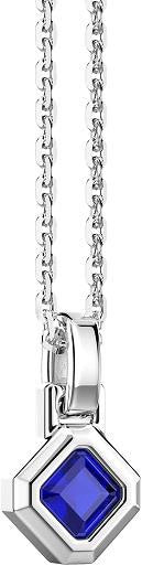 Zancan - Collana Uomo in Argento con Punto Luce e Spinello Blu