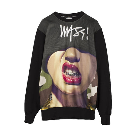 MASS DENIM Felpa Girocollo Uomo Sweatshirt Goldie Crewneck Black da uomo